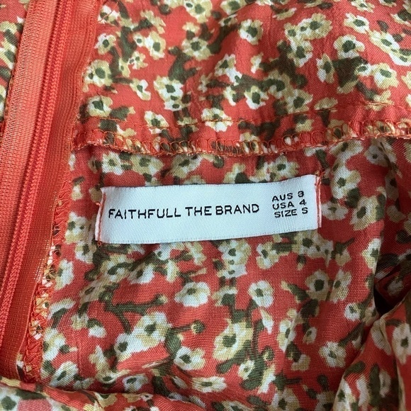 Faithful the Brand Boho Floral Mini Dress Size 4 - Picture 4 of 8